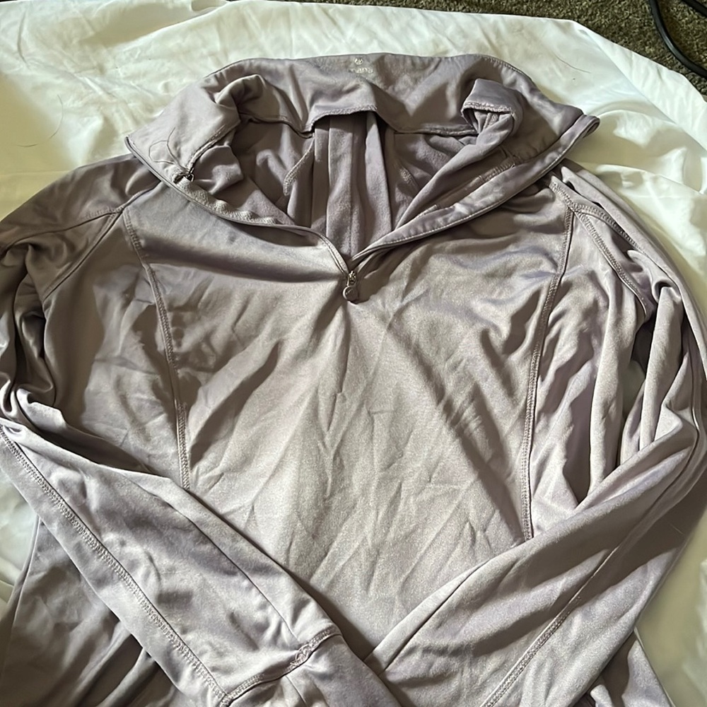 Light purple work out quarter zip